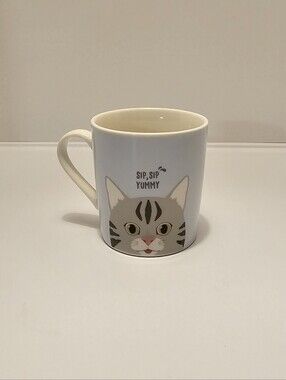 Gray Cat Sip Sip! Mug